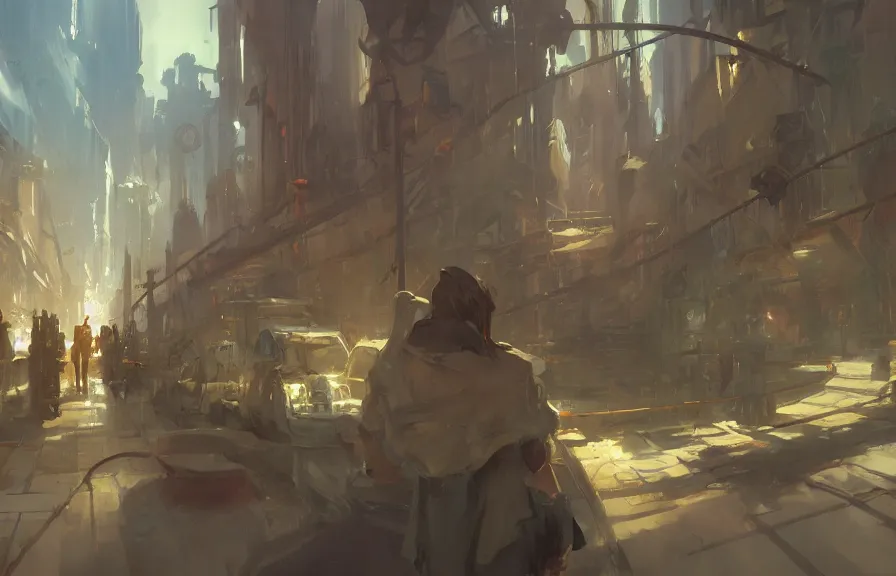 Image similar to greg manchess concept art of a the timepunk spork dimension, key visual, ambient lighting, highly detailed, digital painting, artstation, concept art, sharp focus, by makoto shinkai and akihiko yoshida and hidari and wlop and greg rutkowski