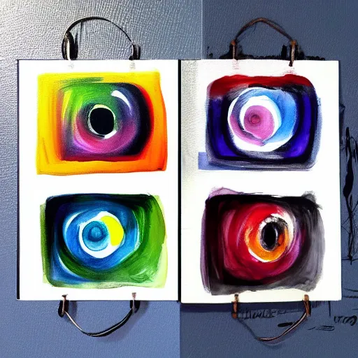 Image similar to instagram feed painting