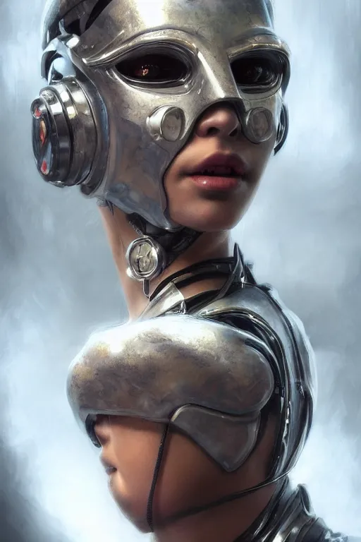 Prompt: ultra realistic illustration, dappled lighting, masked cyberpunk, closeup portrait shot, perfect lighting, hacknaut cyberpunk, sci - fi, fantasy, intricate, elegant, deviantart, highly detailed, digital painting, artstation, concept art, smooth, sharp focus, illustration, art by artgerm and greg rutkowski and alphonse mucha