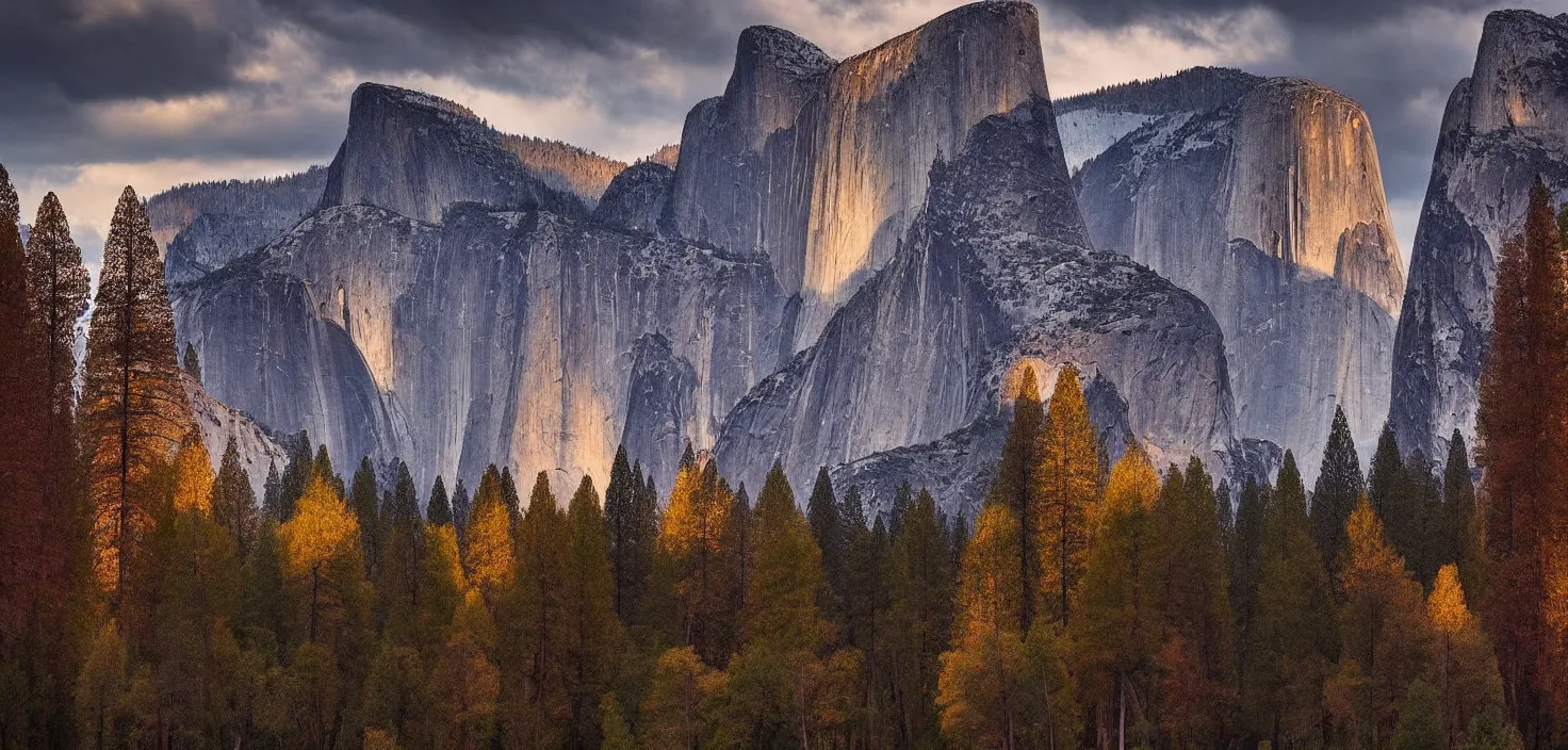 Image similar to amazing landscape photo of yosemite by john muir, award winning, beautiful dramatic lighting