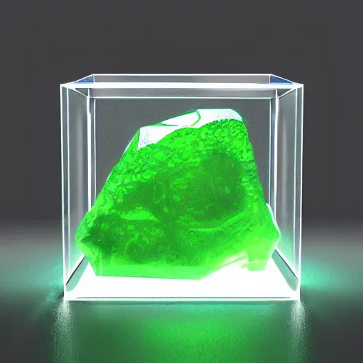 Prompt: a clear green gelatinous cube , made by Stanley Artgerm Lau, WLOP, Rossdraws, ArtStation, CGSociety, concept art, cgsociety, octane render, trending on artstation, artstationHD, artstationHQ, unreal engine, 4k, 8k,