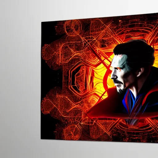 Image similar to dr strange woods playing digital art 4 k detailed