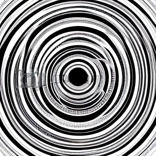 Image similar to concentric circle in the style of Issey miyake