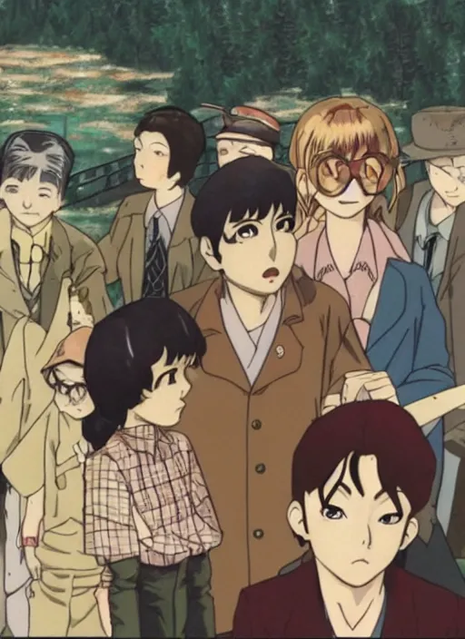 Image similar to Still frame from the Twin Peaks anime by Satoshi Kon