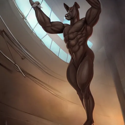 Prompt: a massively muscled male anthro horse wearing a form - fitting suppressing outfit in a research facility, misting breath coming out of mouth grill, highly detailed, furry art, furaffinity, digital painting, artstation, sharp focus, smooth, concept art, illustration, art by artgerm, greg rutkowski, wlop