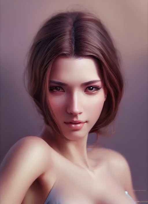 Image similar to photo of a gorgeous young woman in the style of stefan kostic, realistic, sharp focus, 8k high definition, insanely detailed, intricate, elegant, art by stanley lau and artgerm