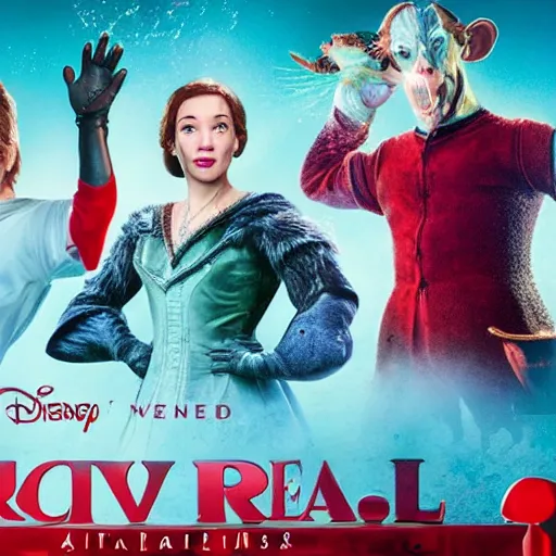 Image similar to live action disney turning red, 8k resolution, full HD, cinematic lighting, award winning, anatomically correct