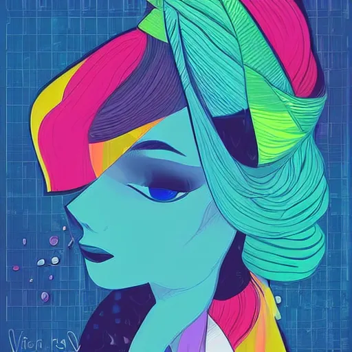 Prompt: digital illustration poster, vivienne shao, colourful, pinterest,