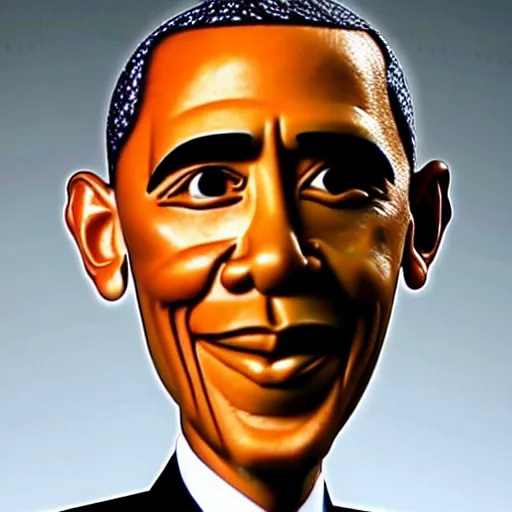 Prompt: obama, made of clay, as a claymation character