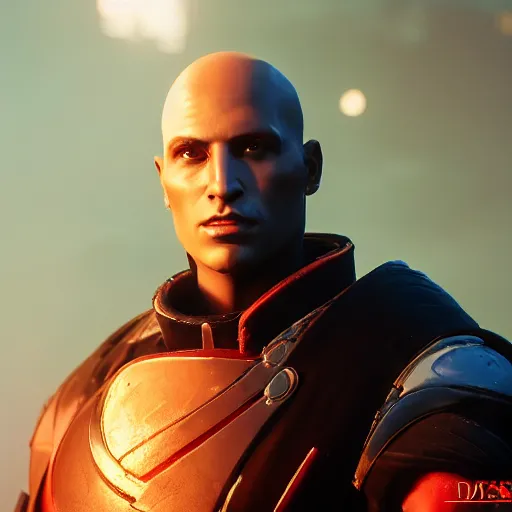 Image similar to destiny 2 zavala in real life, photo portrait