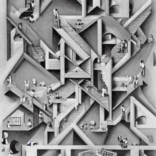 Image similar to M. C. Escher