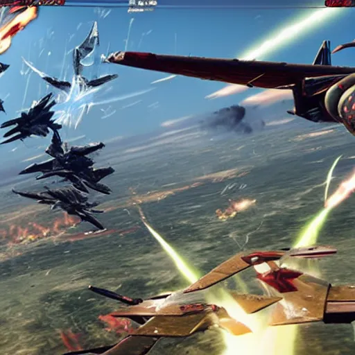 Image similar to battle scars in a tekken battlefield war sky plane fighting arcade air battles.
