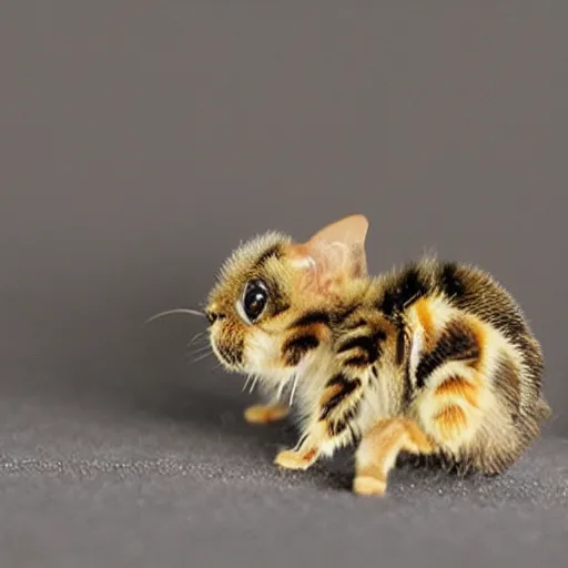 Image similar to photo of world's smallest cat the size of a honeybee