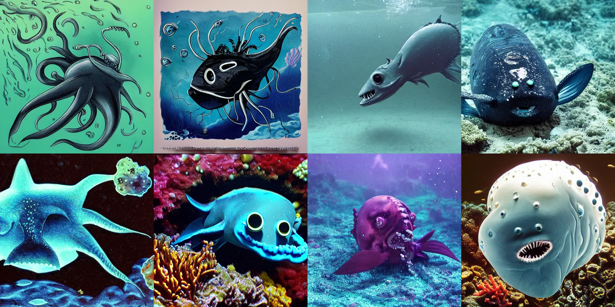 Prompt: deep sea creature