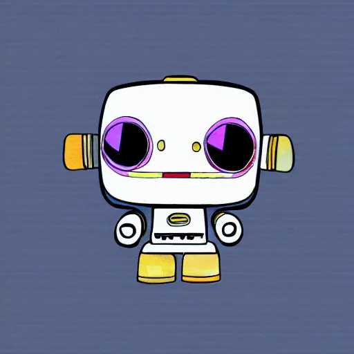 Image similar to small cute robot digital art by sanrio