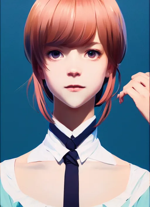 Prompt: full body beautiful and cute and aesthetic school girl greeting, very slightly smiling, wave a hand at the camera, perfect face, symmetric eyes, sharp focus, specular reflection, occlusion shadow, artstation, by ilya kuvshinov and jeremy lipking and quentin mabille, light novel cover art, 3 d epic illustrations, symmetric body