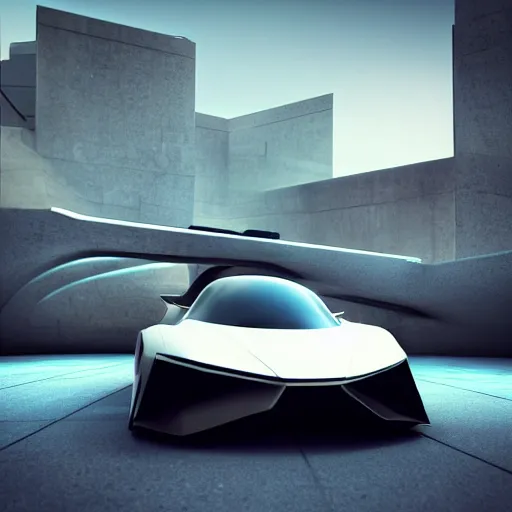 Prompt: khyzyl saleem car : medium size: 7, u, x, y, o medium size form panels: motherboard medium size forms : zaha hadid architecture big size forms: brutalist medium size forms: sci-fi futuristic setting: Ash Thorp car: ultra realistic phtotography, keyshot render, octane render, unreal engine 5 render , high oiled liquid glossy specularity reflections, ultra detailed, 4k, 8k, 16k: blade runner 2049 color colors : : Cyberpunk 2077, ghost in the shell, thor 2 marvel film, cinematic, high contrast: tilt shift: sharp focus