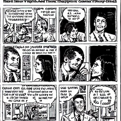 Image similar to robert crumb comic about beta simp cucks