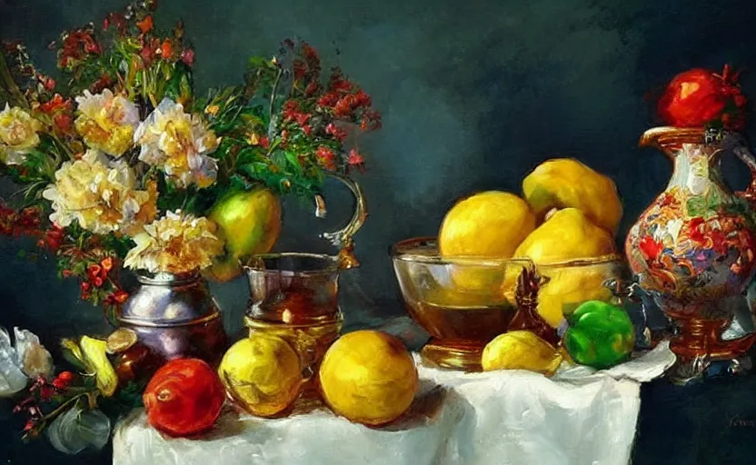 Image similar to Alchemy amazing still life composition. By Konstantin Razumov, highly detailded