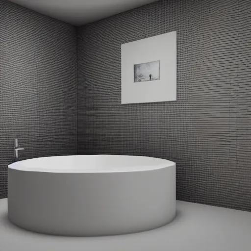 Image similar to isometric style bathroom, modern, 3 d render