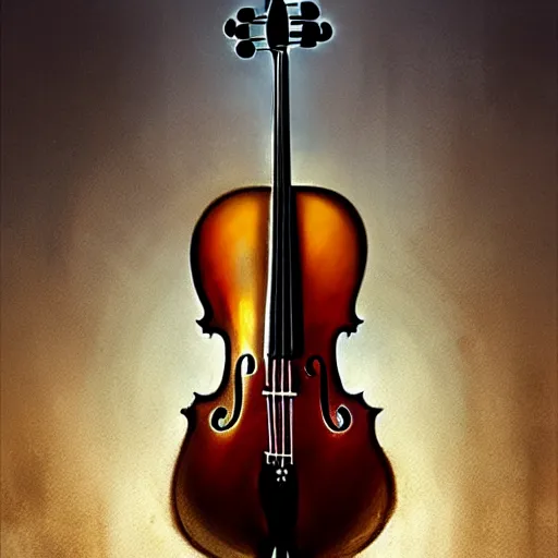 Image similar to body as a cello by greg rutkowski