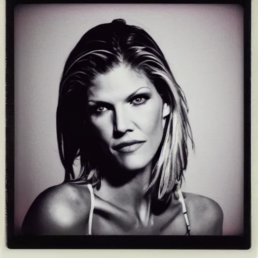 Prompt: tricia helfer, photorealistic, Polaroid-n 12