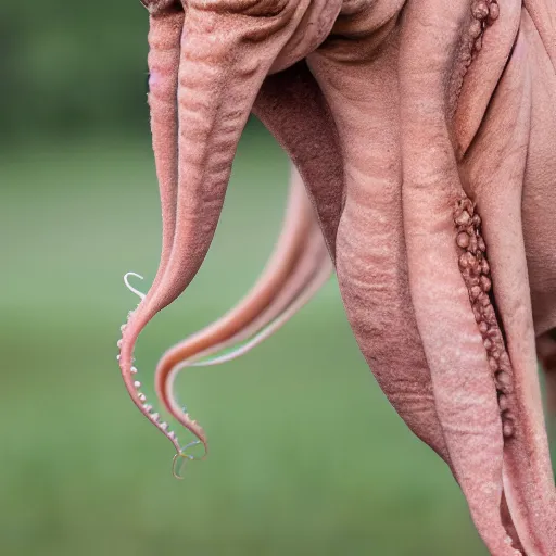 Image similar to octopus horse hybrid, screaming, canon eos r 3, f / 1. 4, iso 2 0 0, 1 / 1 6 0 s, 8 k, raw, unedited, symmetrical balance, wide angle