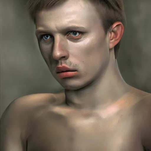 Image similar to portrait of yegor prosvirnin, photo - realistic, color image, 2 k, highly detailed, by h. r. giger