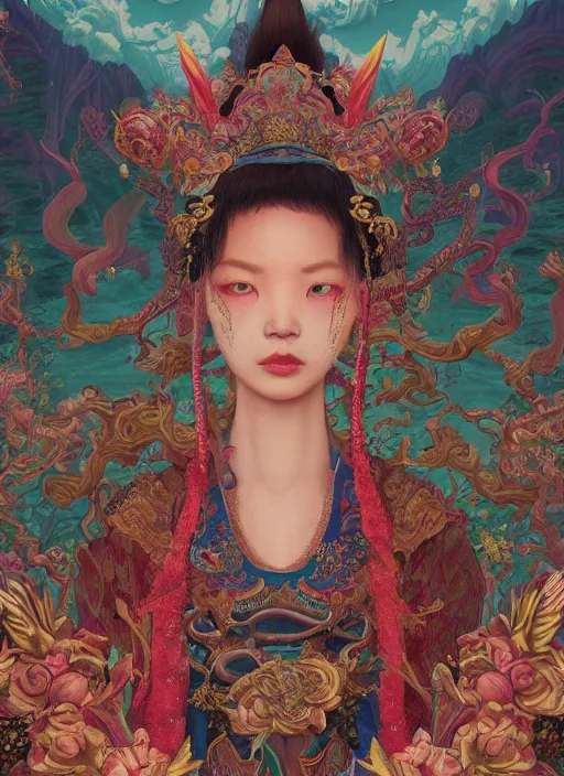 Image similar to yunnan people : : by martine johanna and simon stalenhag and chie yoshii and casey weldon and wlop : : ornate, dynamic, particulate, rich colors, intricate, elegant, highly detailed, centered, artstation, smooth, sharp focus, octane render, 3 d