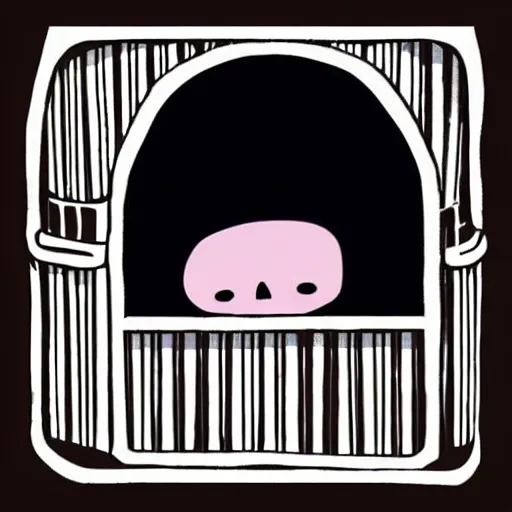 Image similar to baby alien in an alien crib