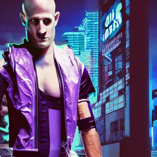 Image similar to cyberpunk curt brett gardner as a muppet