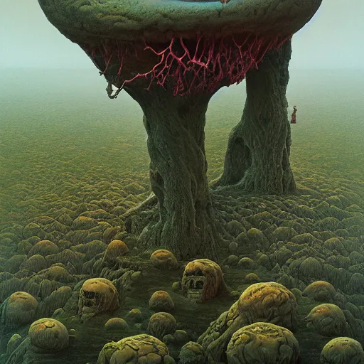 Image similar to Rick & Morty made by Zdzislaw Beksinski, 4k detailed art