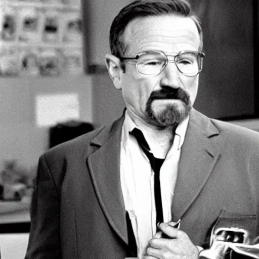 Image similar to robin williams as walter white elementary school