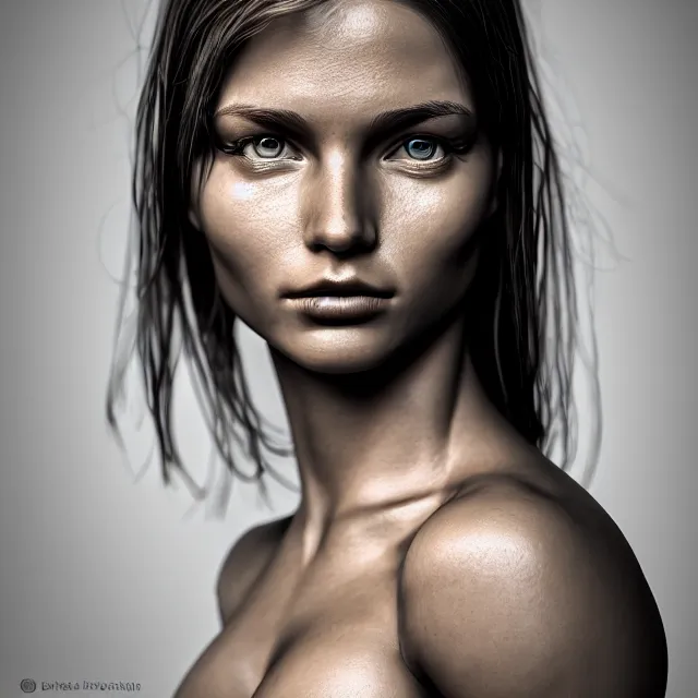 Image similar to amazon girl, fit body, highly detailed, 4 k, hdr, smooth, sharp focus, high resolution, award - winning photo, boris valejo, photorealistic