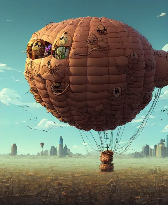 Prompt: inflated tower made from obese spider mollusks, in the style of a puffy spaceship, skeletons, partly cloudy, spooky, dramatic lighting, by geof darrow, bill sienkiewicz, dan mumford, yusuke murata, makoto shinkai, ross tran, cinematic, unreal engine, cel shaded, featured on artstation, pixiv