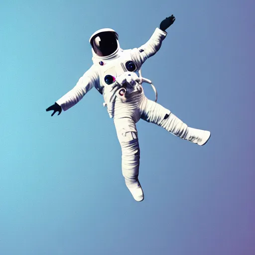 Image similar to a still cut of an astronaut moonwalk dancing on the moon's surface, kpop style colors, smokey background