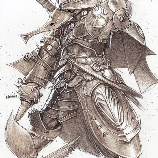 Image similar to heroic character design of anthropomorphic beaver, whimsical beaver, portrait of face, holy crusader medieval knight, final fantasy tactics character design, character art, whimsical, lighthearted, colorized pencil sketch, highly detailed, Akihiko Yoshida,