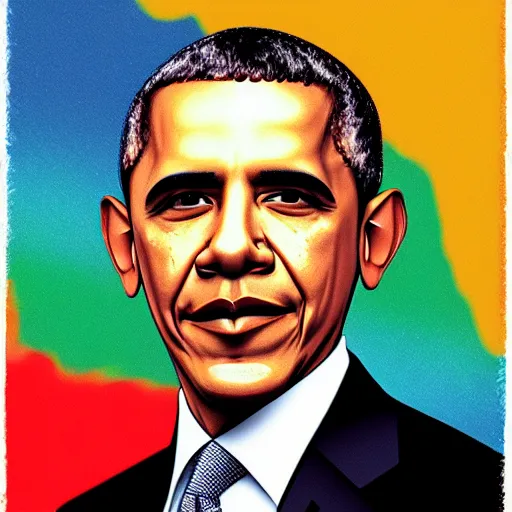 Image similar to Obama turned frog gay with chemicals colorful photo-realistic