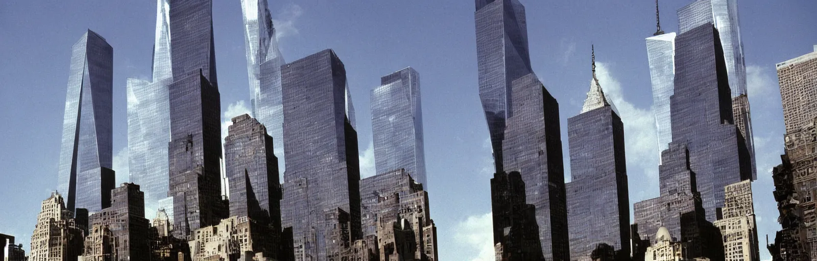 Prompt: “The TwinTowers as Mile-High Humanoid Transformer Robots brings NYC to a standstill Gettyimages September 11 2001 hq ap photos CNN”