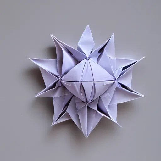 Prompt: Liminal space in outer space, Origami