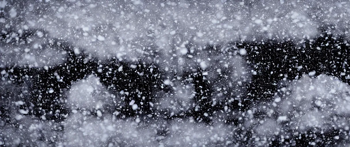 Prompt: a high quality color extreme closeup depth of field creepy hd 4 k film 3 5 mm photograph of very heavy snow storm blizzard in desolate antarctica, the faint barely visible silhouette of a bulky man is inside the blizzard