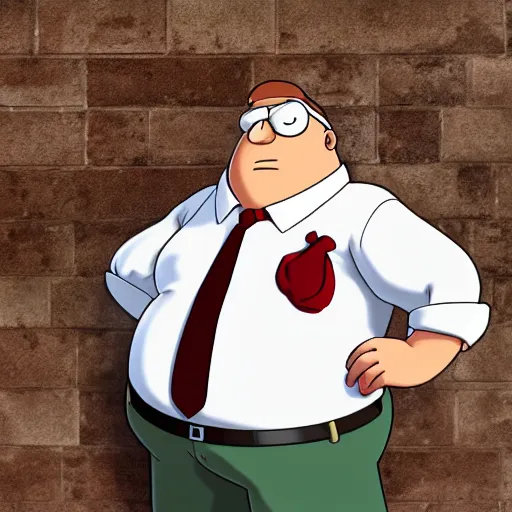 Image similar to peter griffin as a real human being, realistic, photo, HD, detailed