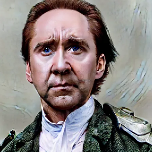 Image similar to martin freeman as nicolas cage in bad leutnant