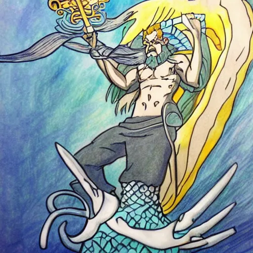 Poseidon | Poseidon, Saint seiya, Anime