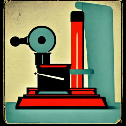 Prompt: artdeco retro image of retro chemistry school equipment