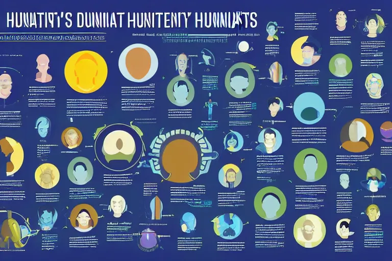 Prompt: detailed infographic depicting humanity's popularity with various extraterrestrial cultures, digital display, highly detailed, full color, crisp detailed vectors