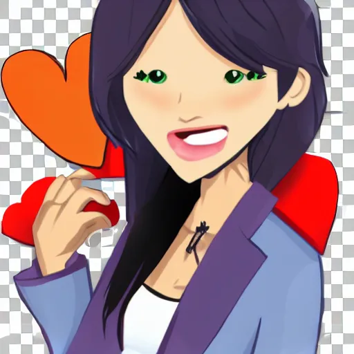 Image similar to Love interest from dating game, png