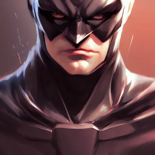 Prompt: A beautiful anime portrait of Batman , by Stanley Artgerm Lau, WLOP, Rossdraws, James Jean, Andrei Riabovitchev, Marc Simonetti, and Sakimichan, tranding on ArtStation