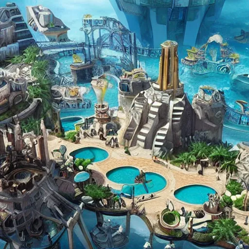 Prompt: Gentrified Atlantis