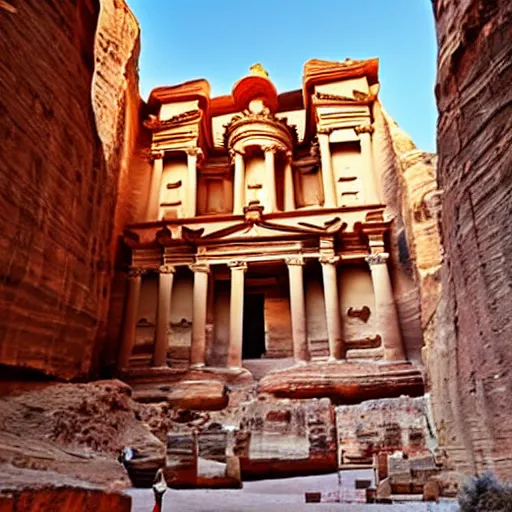 Image similar to the temple of petra